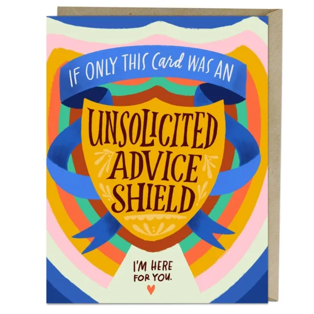 6-Pack Em & Friends Unsolicited Advice Shield Card