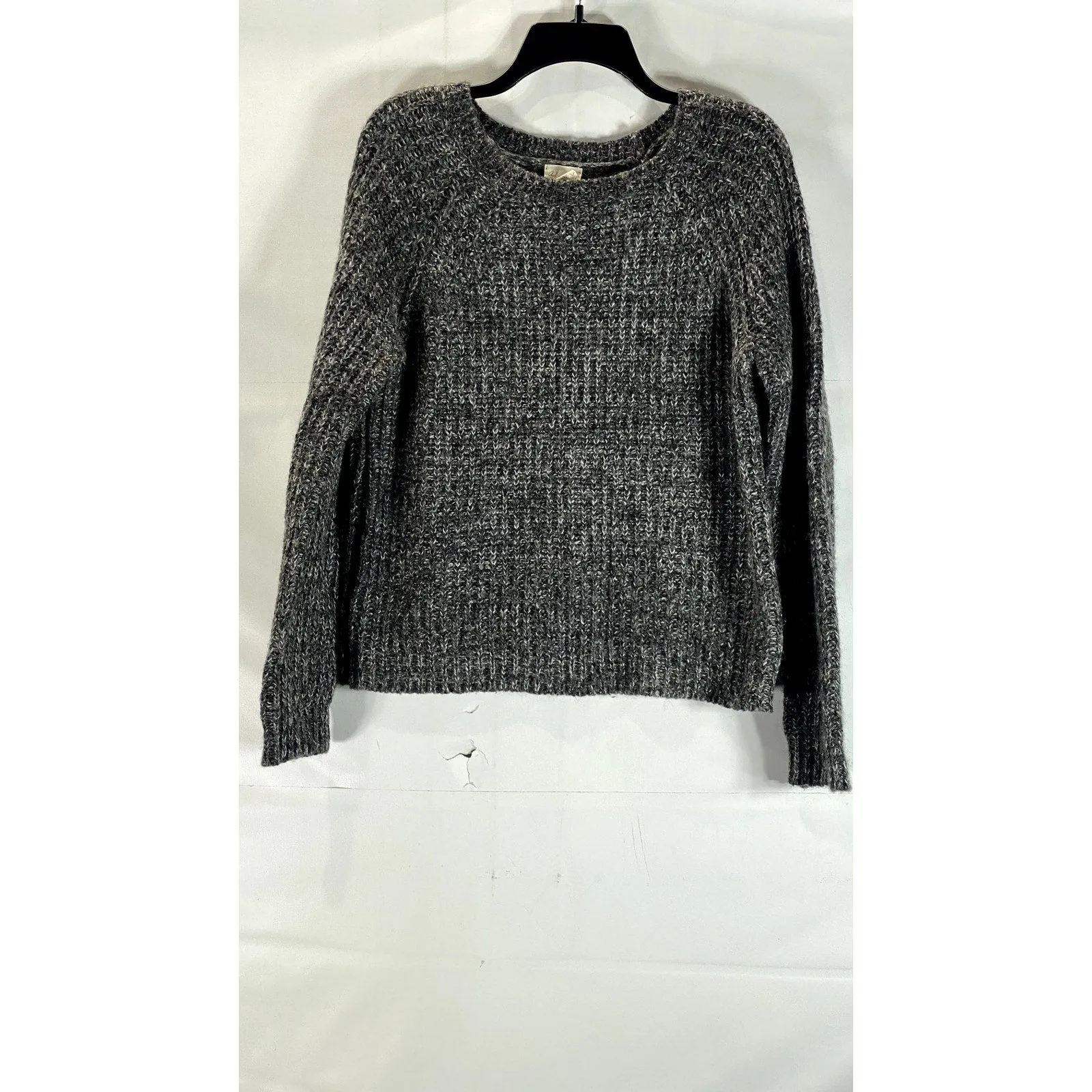 ANDREA JOVINE Women's Heather Gray Knit Pullover Sweater SZ L