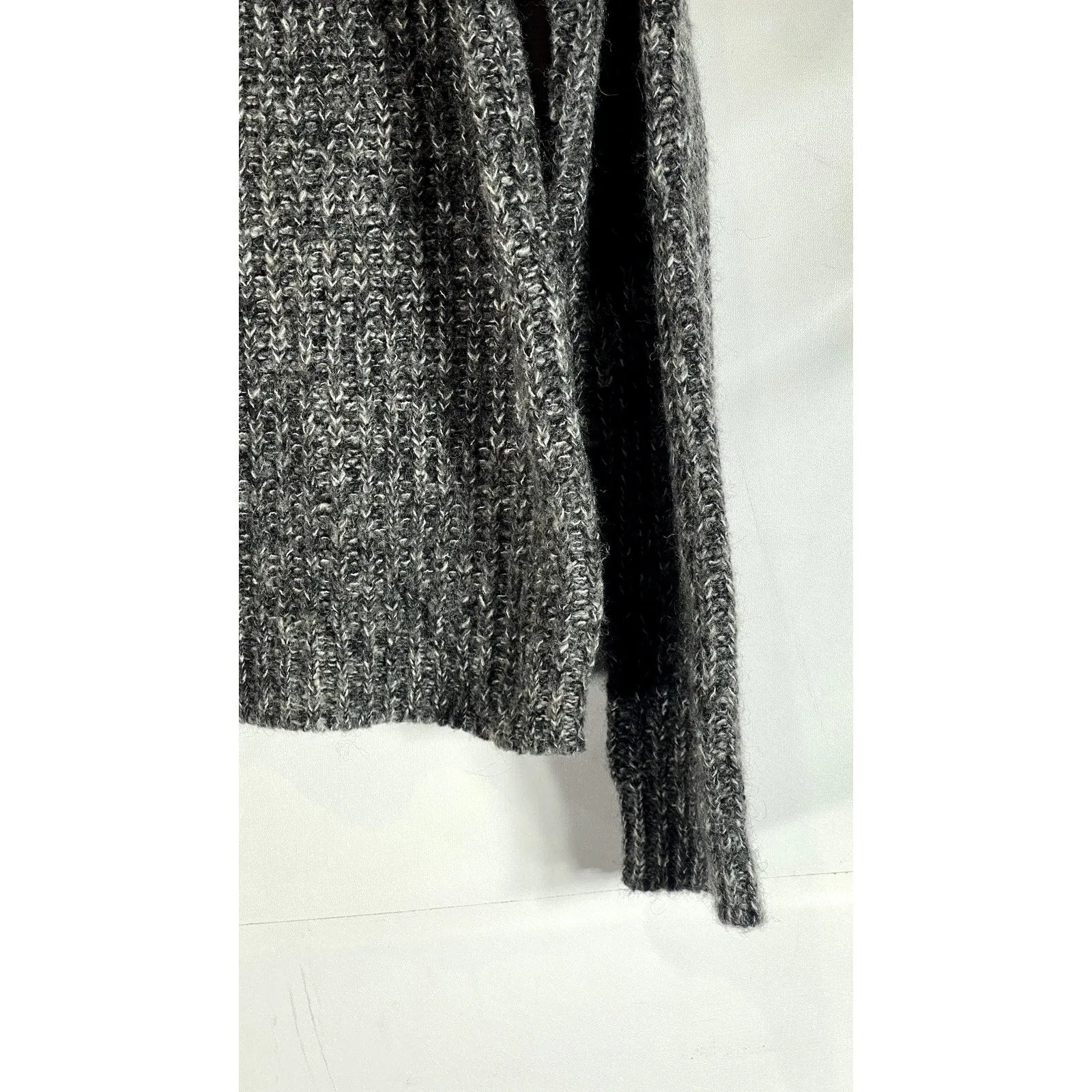 ANDREA JOVINE Women's Heather Gray Knit Pullover Sweater SZ L