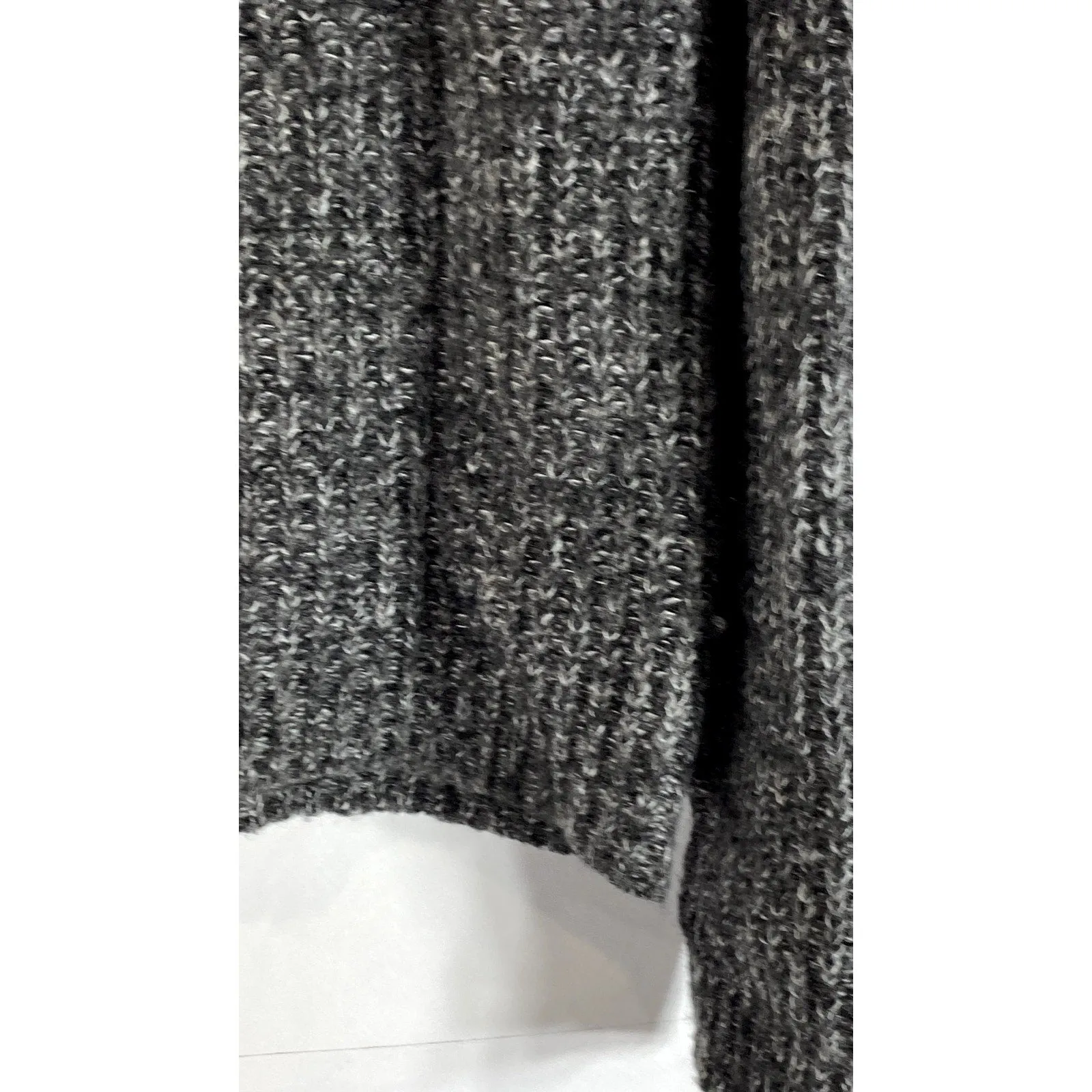 ANDREA JOVINE Women's Heather Gray Knit Pullover Sweater SZ L