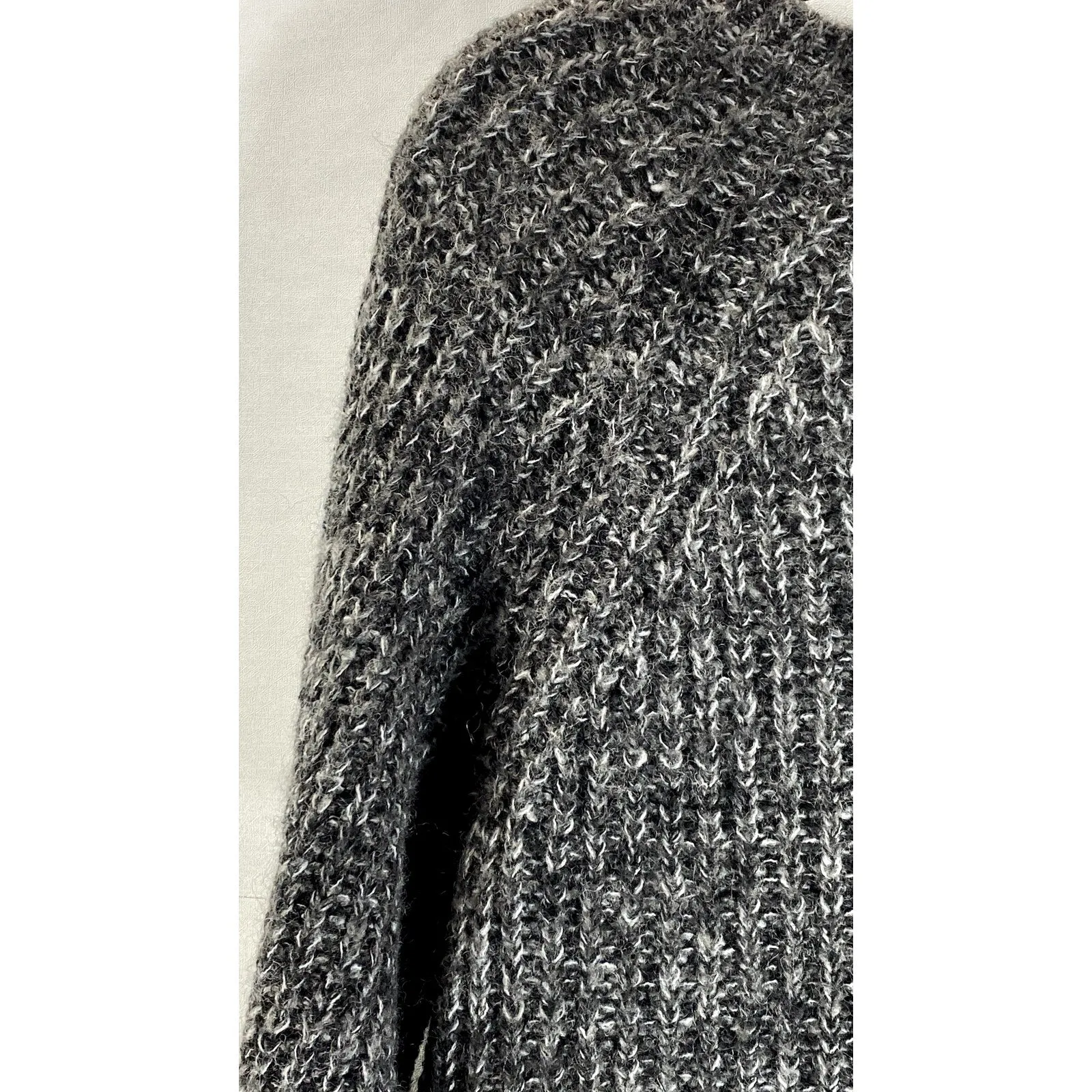 ANDREA JOVINE Women's Heather Gray Knit Pullover Sweater SZ L
