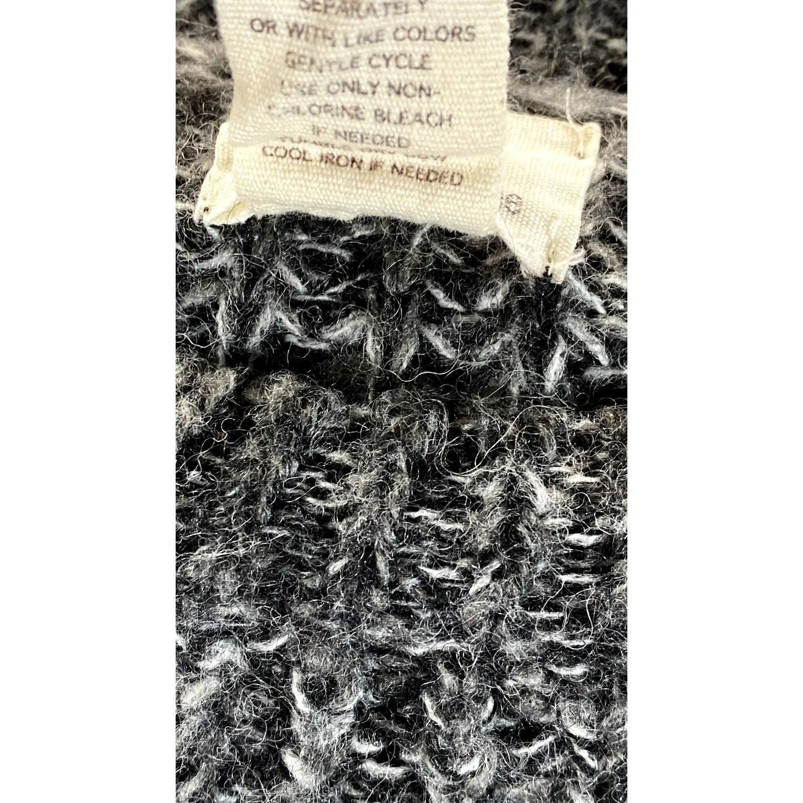 ANDREA JOVINE Women's Heather Gray Knit Pullover Sweater SZ L