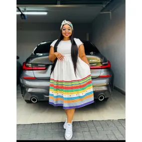 Ankara African Style Midi Dress