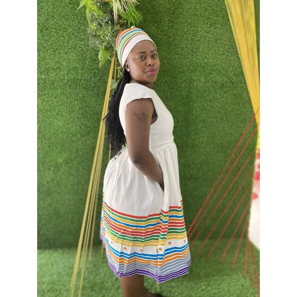 Ankara African Style Midi Dress