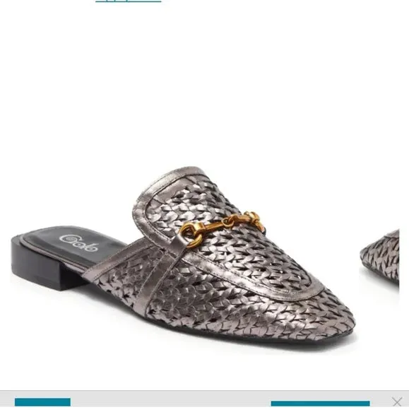 Anthracite Woven Mule