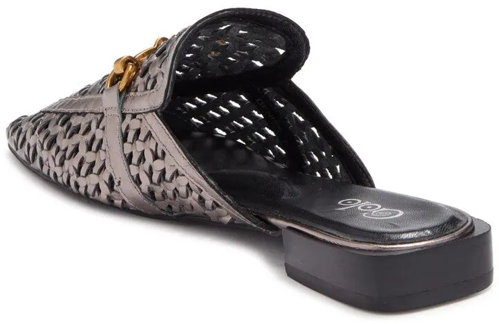 Anthracite Woven Mule