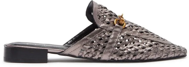Anthracite Woven Mule