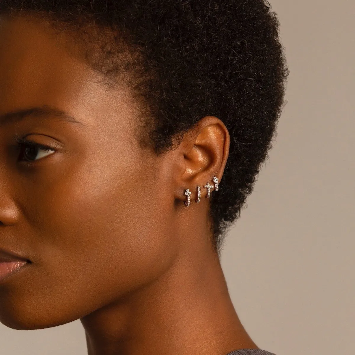 Baguette Huggie Earrings