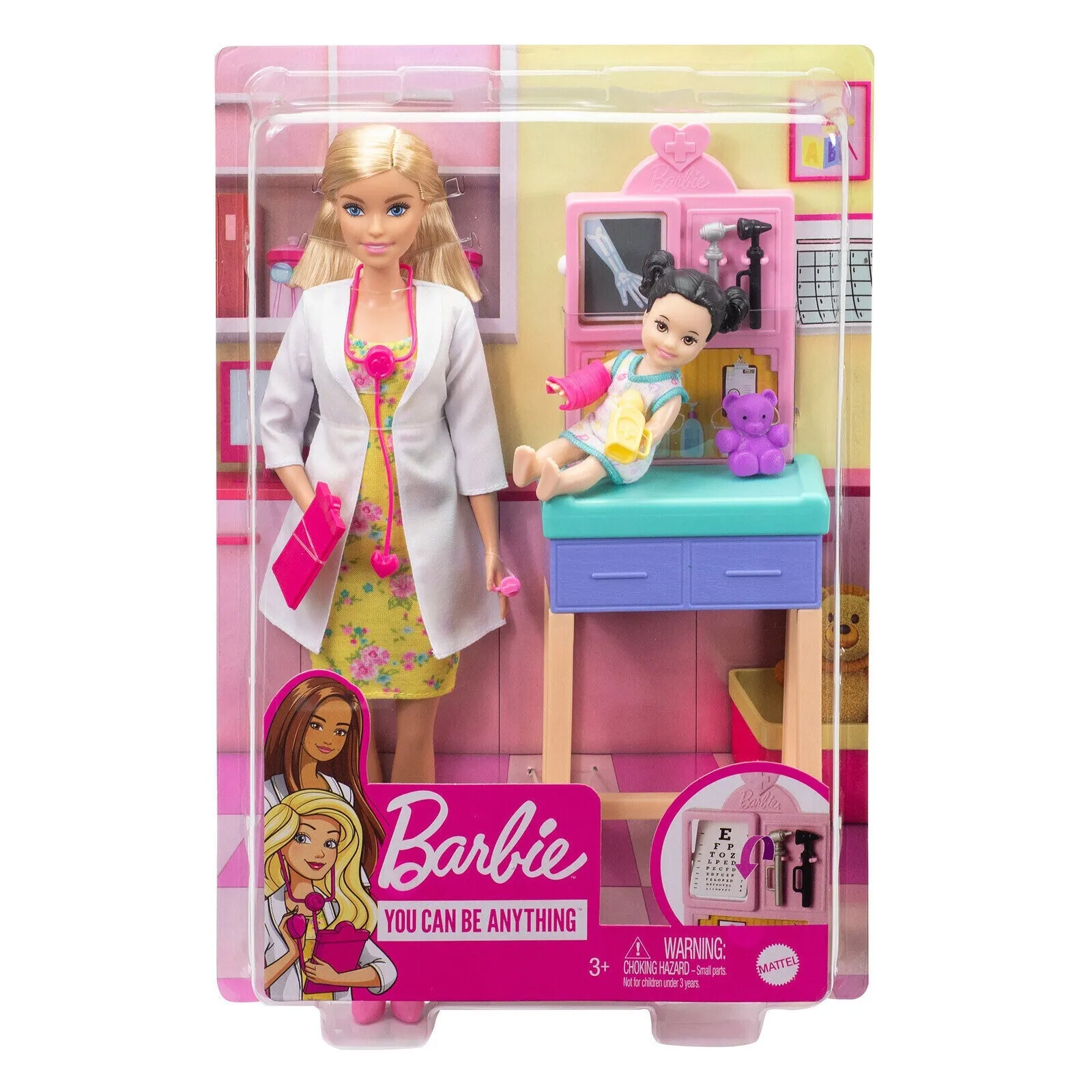 Barbie Pediatrician Doctor Playset Multicolor Age- 3 Years & Above