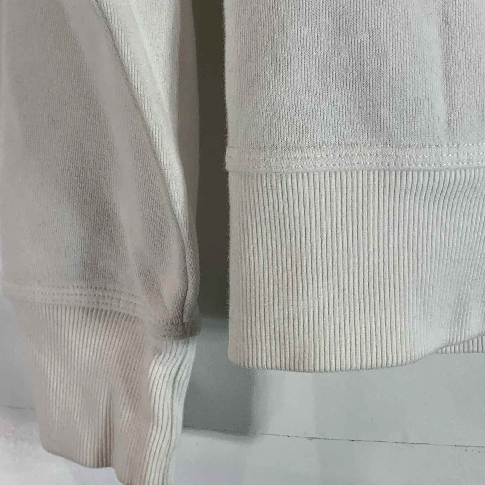 CHAMPION Authentic Athleticwear Men's White Powerblend Script Logo Hoodie SZ S