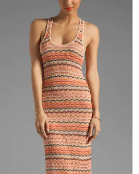 Chevron Stripe Maxi Dress