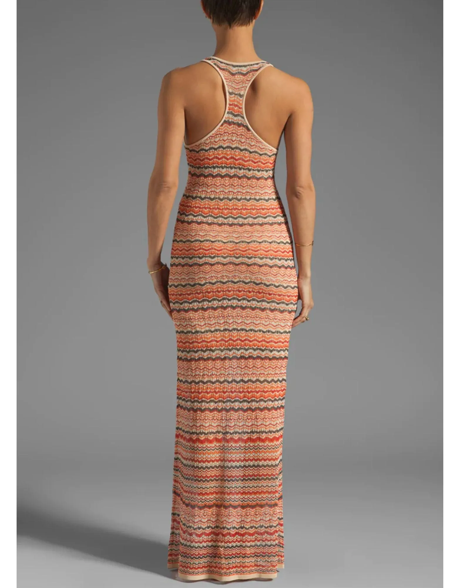 Chevron Stripe Maxi Dress