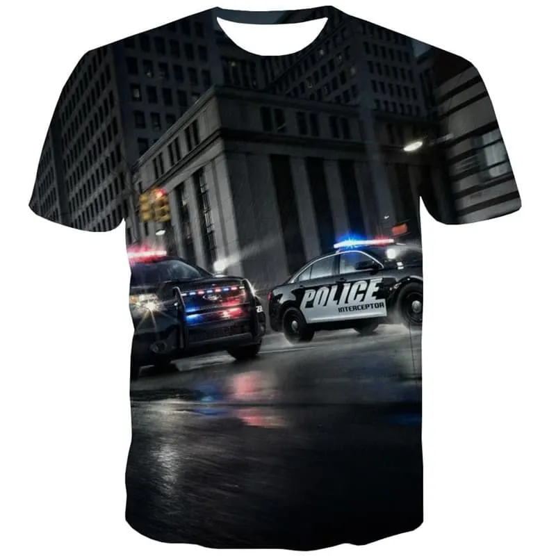 City T shirt Men Car Anime Clothes Harajuku Tshirt Printed Mens Clothing summer
