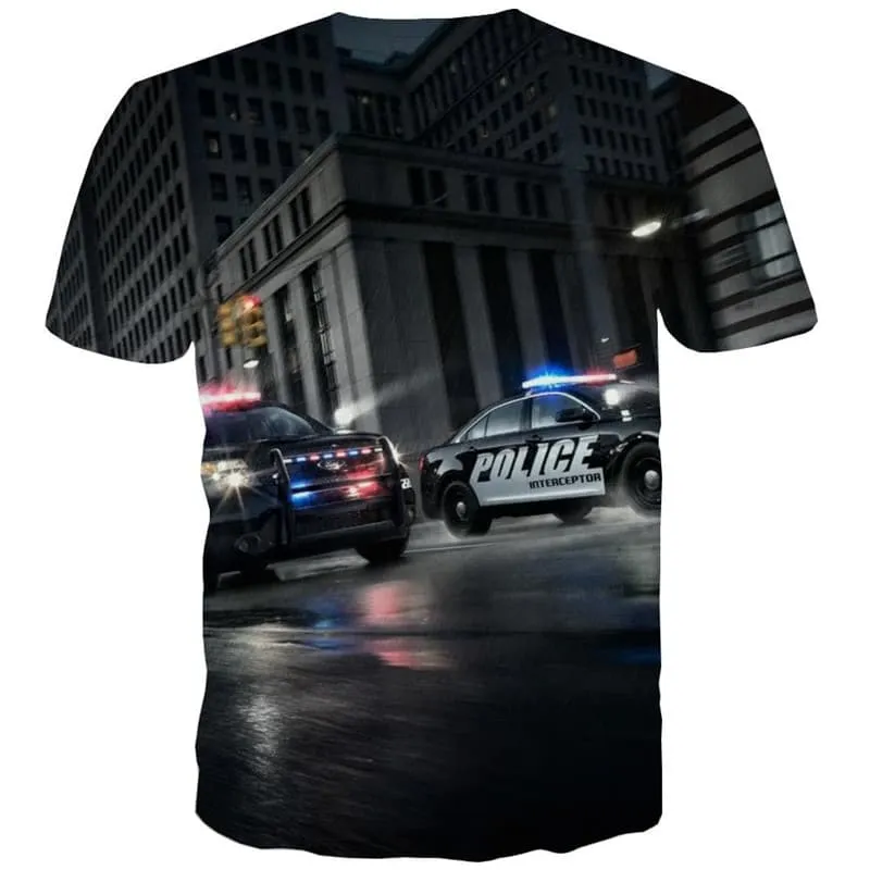 City T shirt Men Car Anime Clothes Harajuku Tshirt Printed Mens Clothing summer