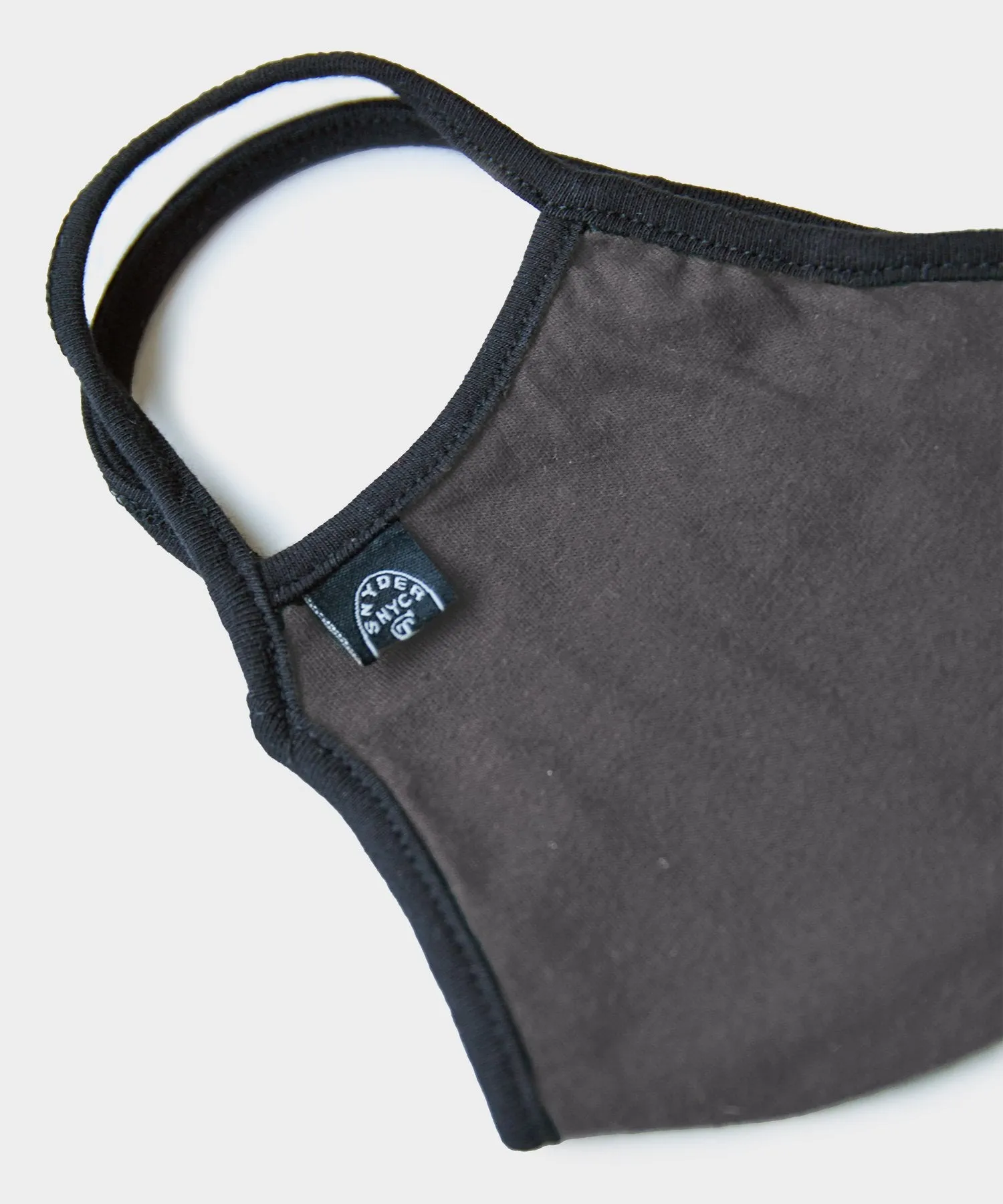 Cotton Jersey Face Mask in Asphalt