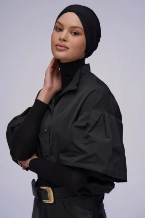 Criss–Cross Underscarf - Black