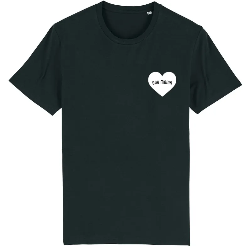 Dog Mama Heart Printed T-Shirt