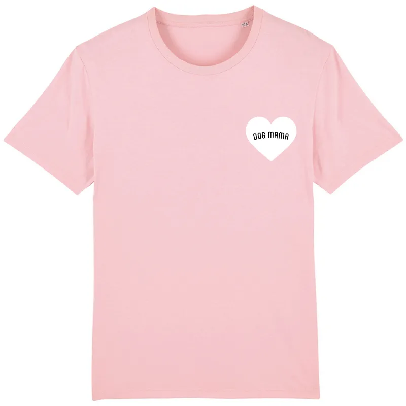 Dog Mama Heart Printed T-Shirt