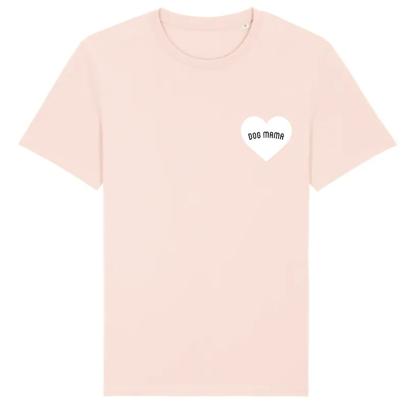 Dog Mama Heart Printed T-Shirt