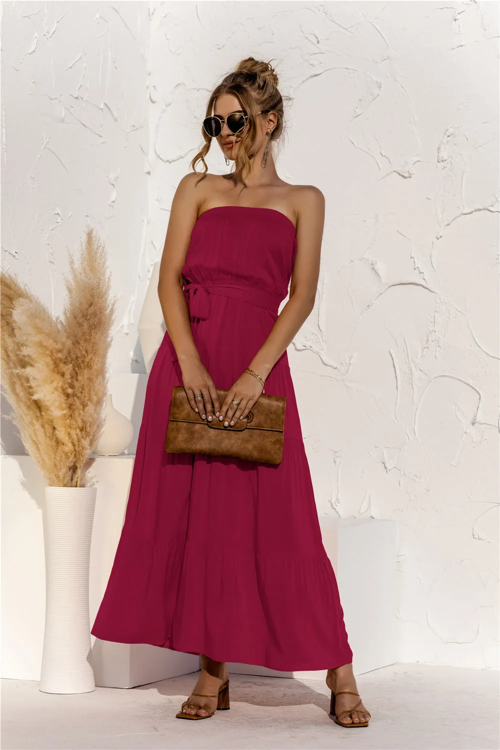 Don’t Mind Me Strapless Maxi Dress