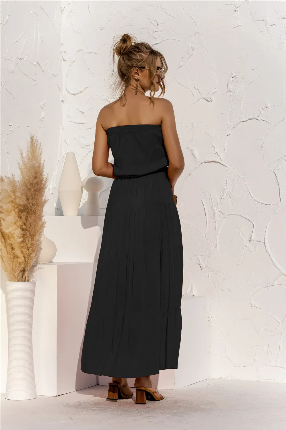 Don’t Mind Me Strapless Maxi Dress