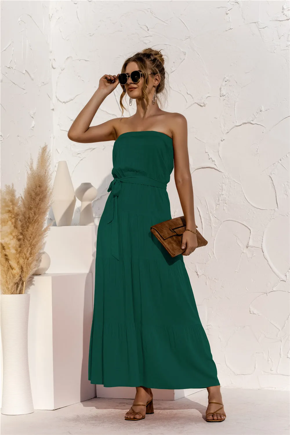 Don’t Mind Me Strapless Maxi Dress