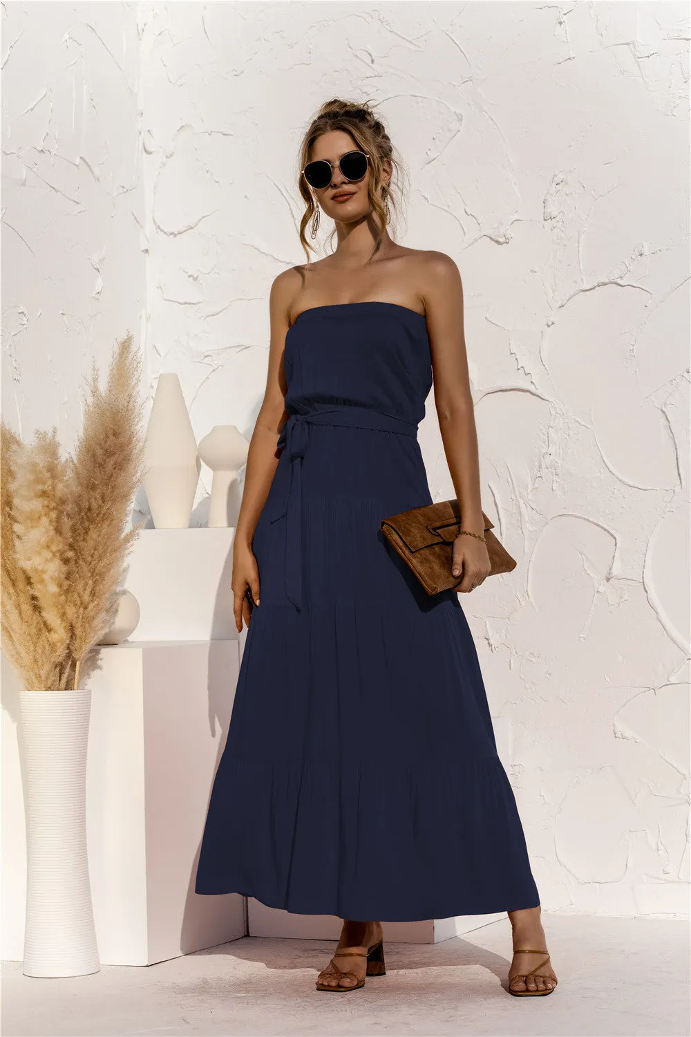 Don’t Mind Me Strapless Maxi Dress