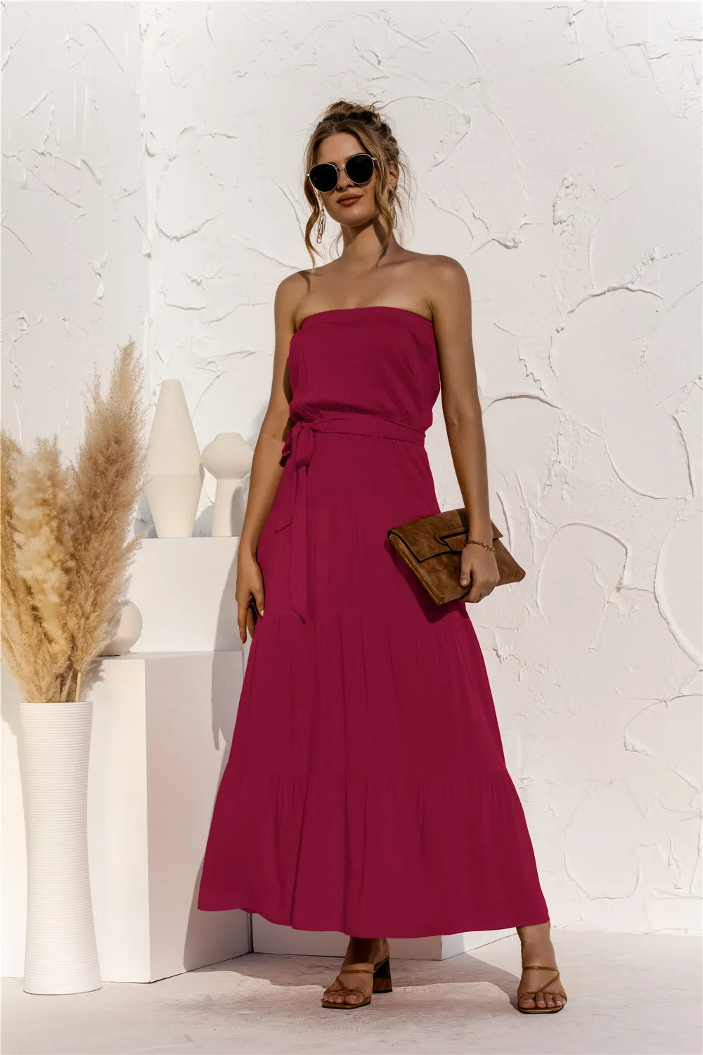 Don’t Mind Me Strapless Maxi Dress