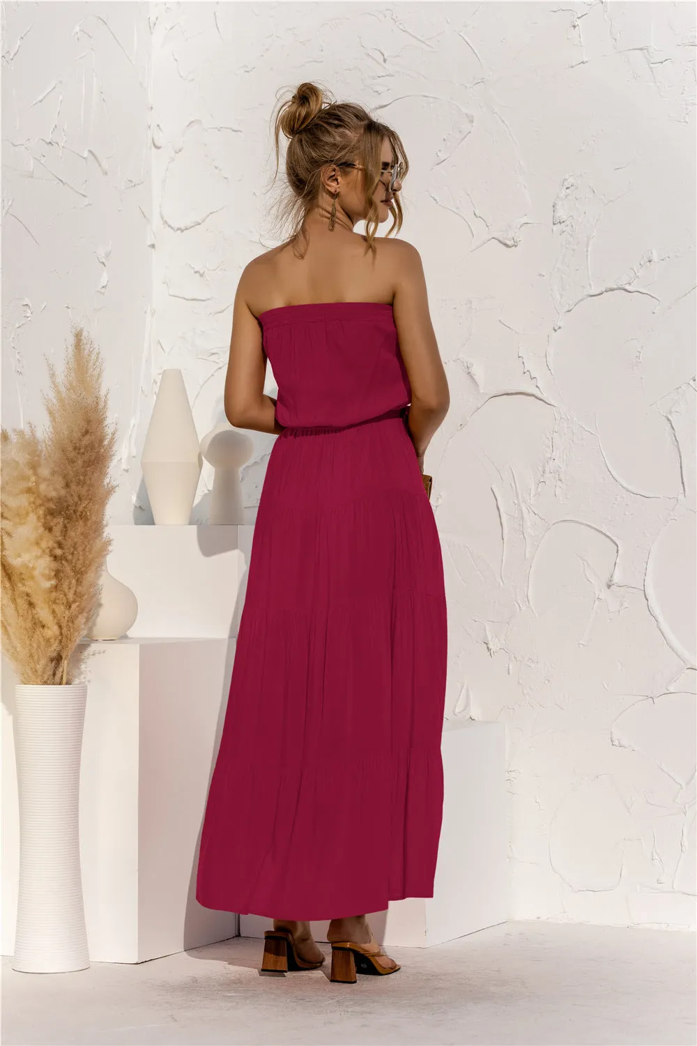 Don’t Mind Me Strapless Maxi Dress