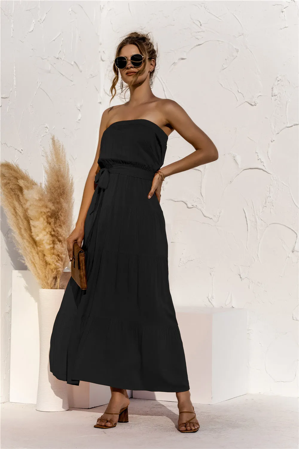 Don’t Mind Me Strapless Maxi Dress
