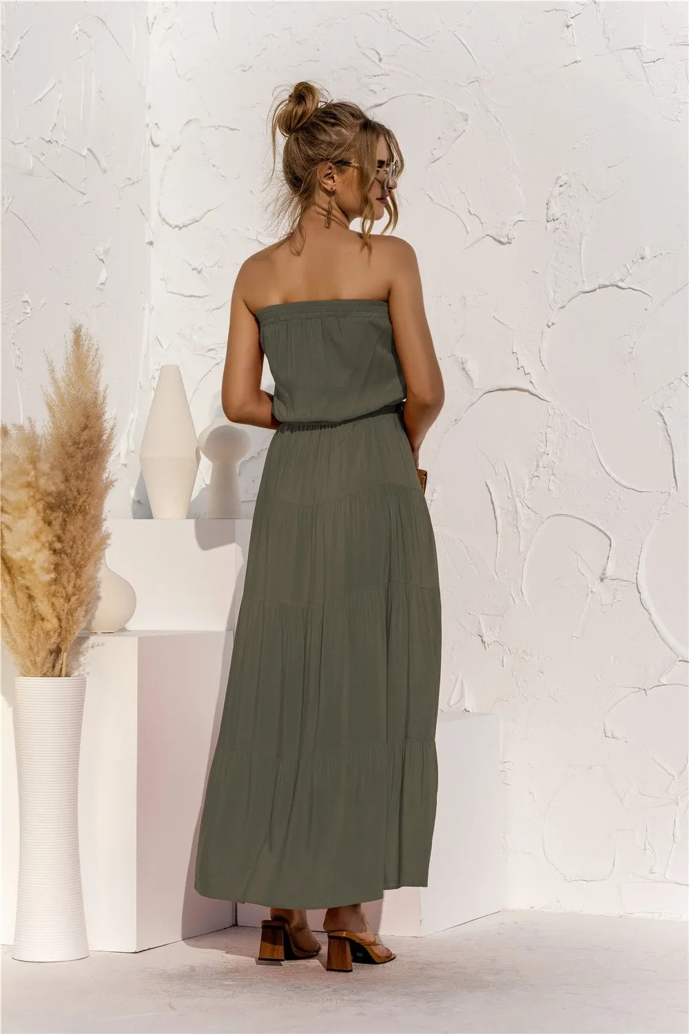 Don’t Mind Me Strapless Maxi Dress
