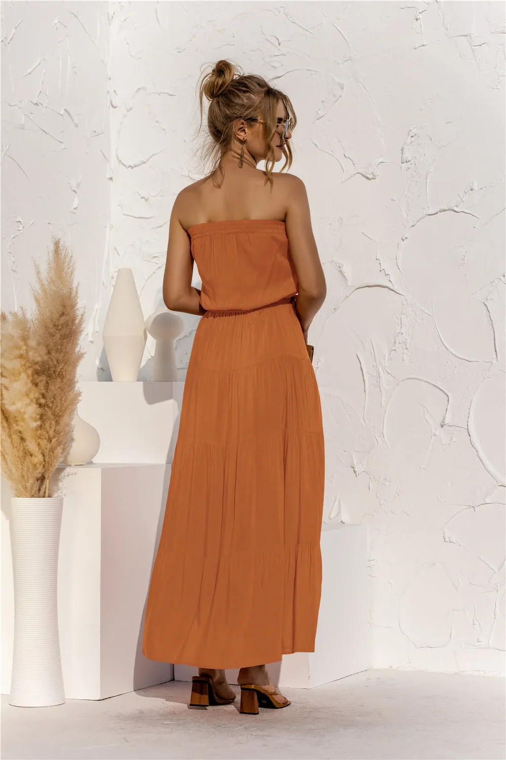 Don’t Mind Me Strapless Maxi Dress