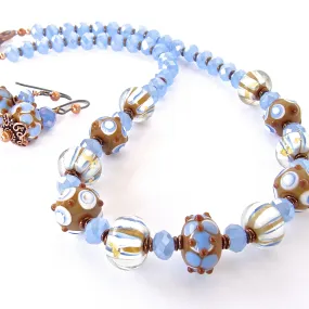Dulce: Blue and White Necklace