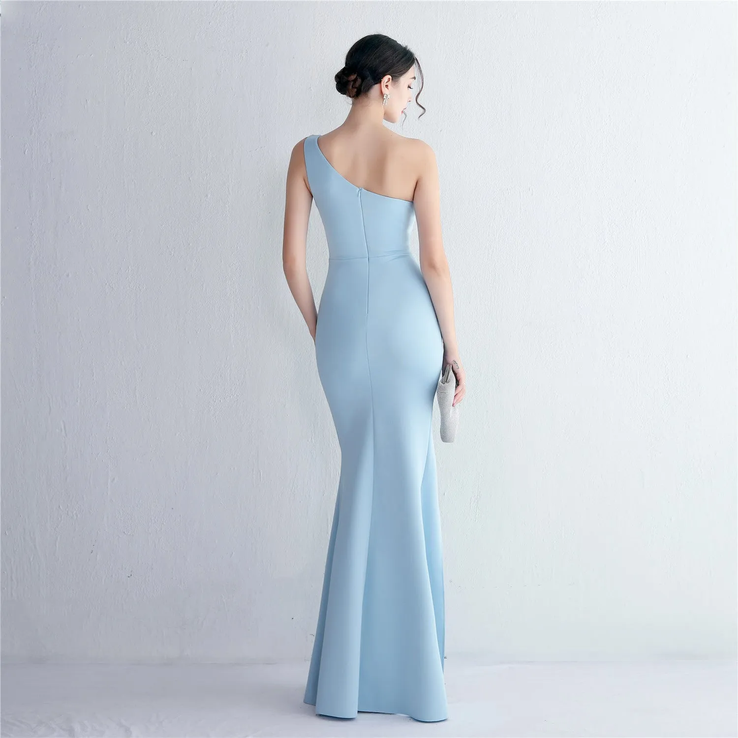 Elegant Cutout Slim Fit Fishtail Formal Dress