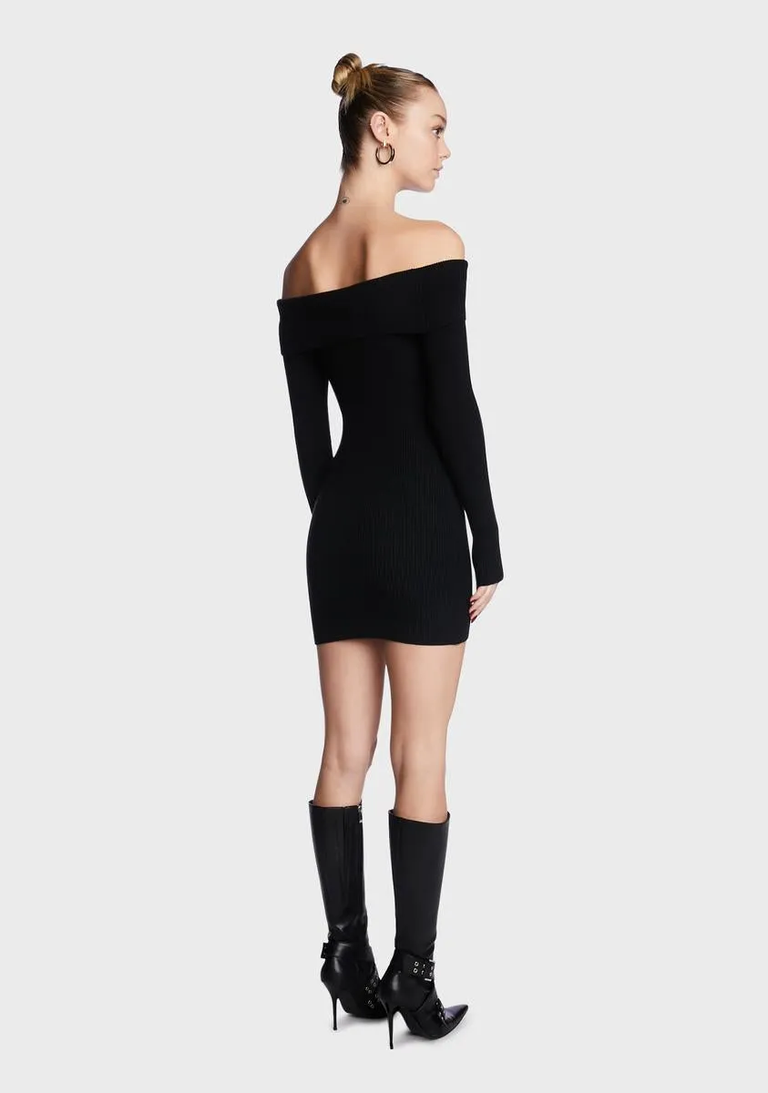 Emma Fold Over Knitted Dress