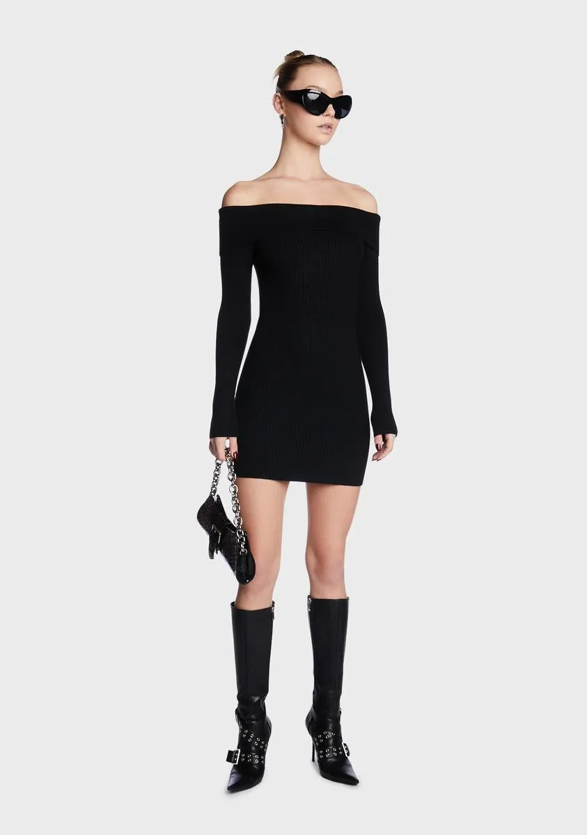 Emma Fold Over Knitted Dress