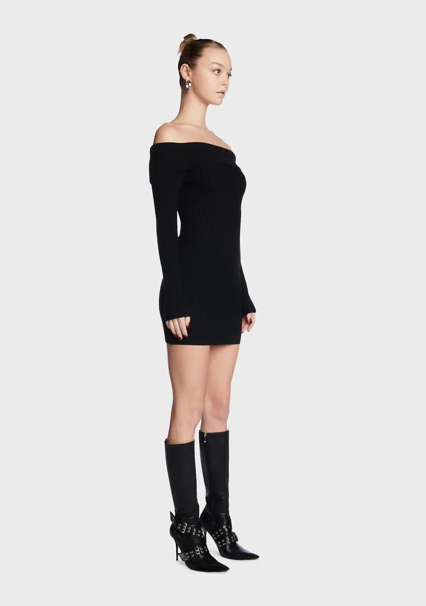 Emma Fold Over Knitted Dress