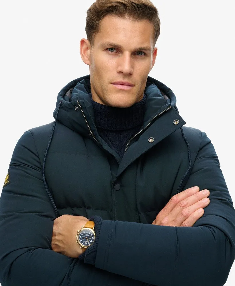 Everest Short Hooded Puffer-Eclipse Navy
