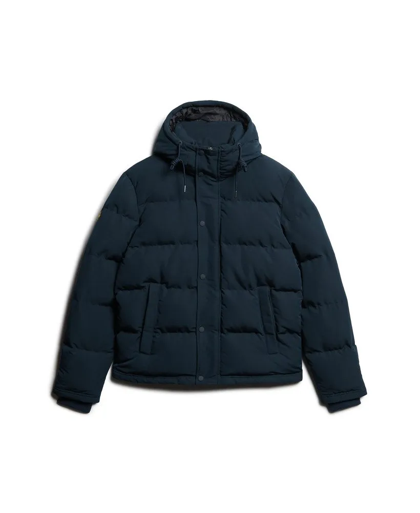 Everest Short Hooded Puffer-Eclipse Navy