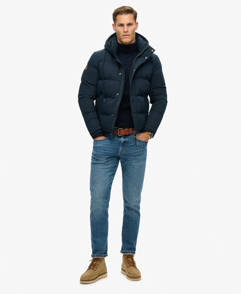 Everest Short Hooded Puffer-Eclipse Navy