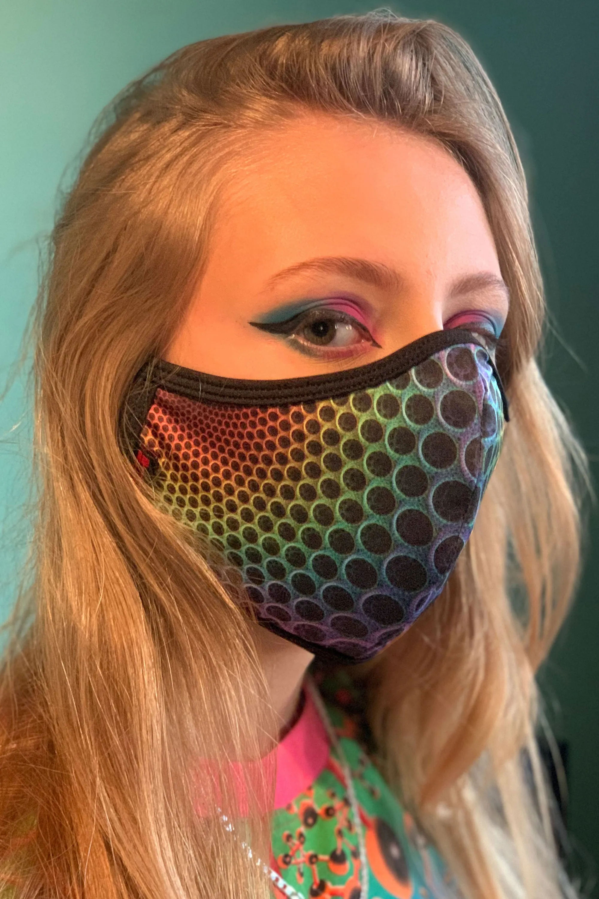 Face mask : Rainbow Vortex