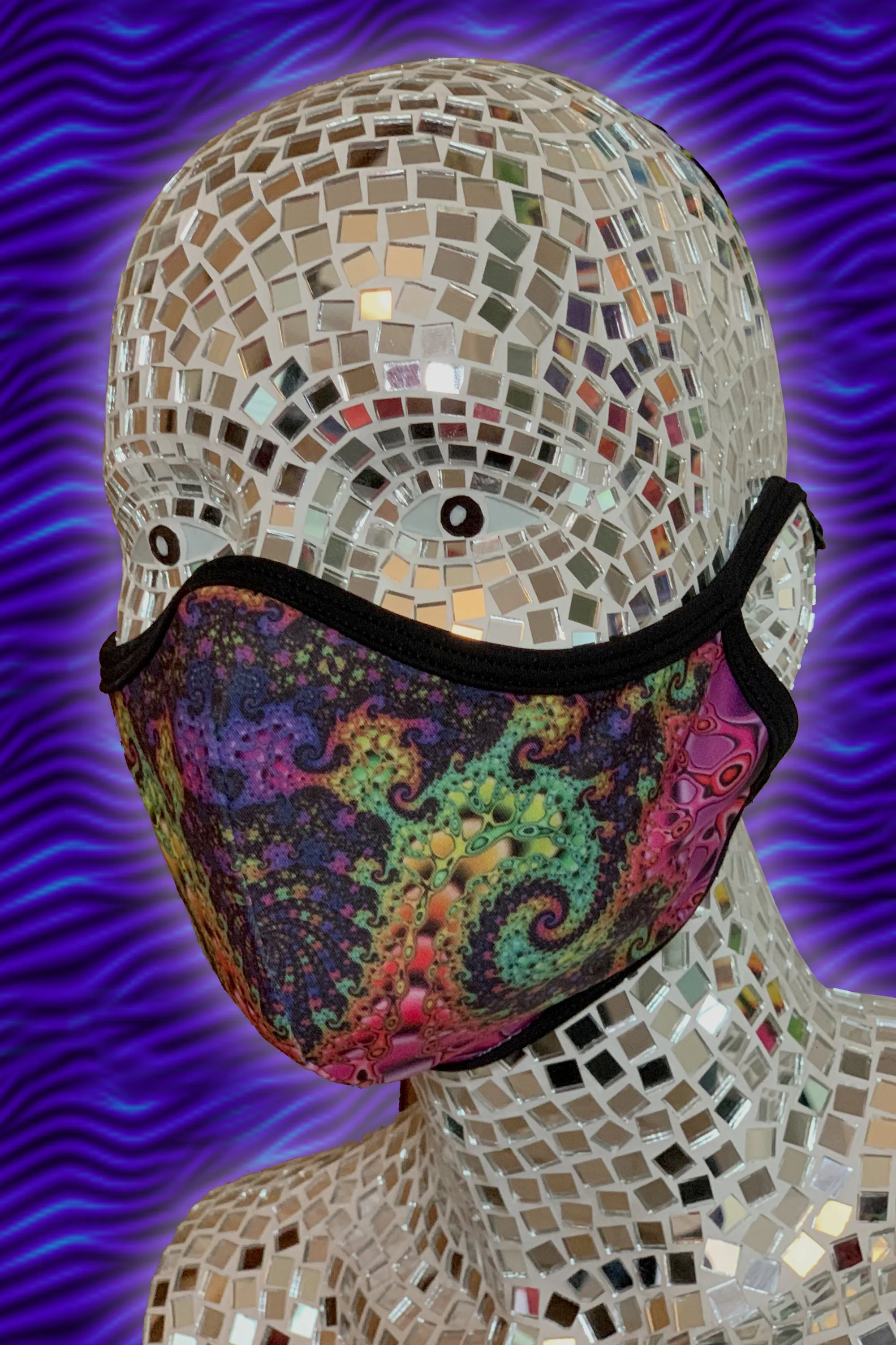 Face mask : Whirlpool Fractal