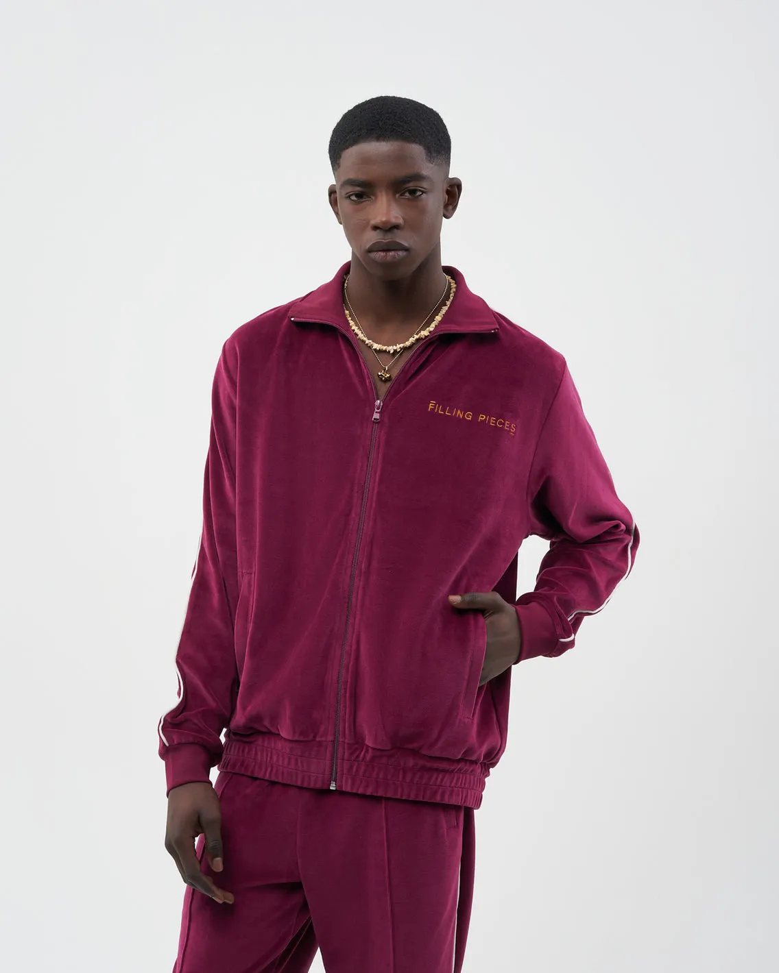 FILLING PIECES TRACK JACKET VELVET Mens Apparel