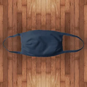 Fitted Cotton Face Cover- navy