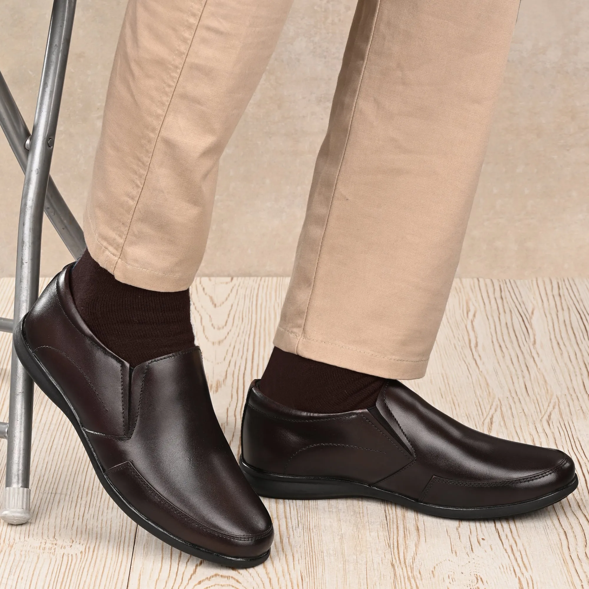Formal Full Grain Leather Slip Ons