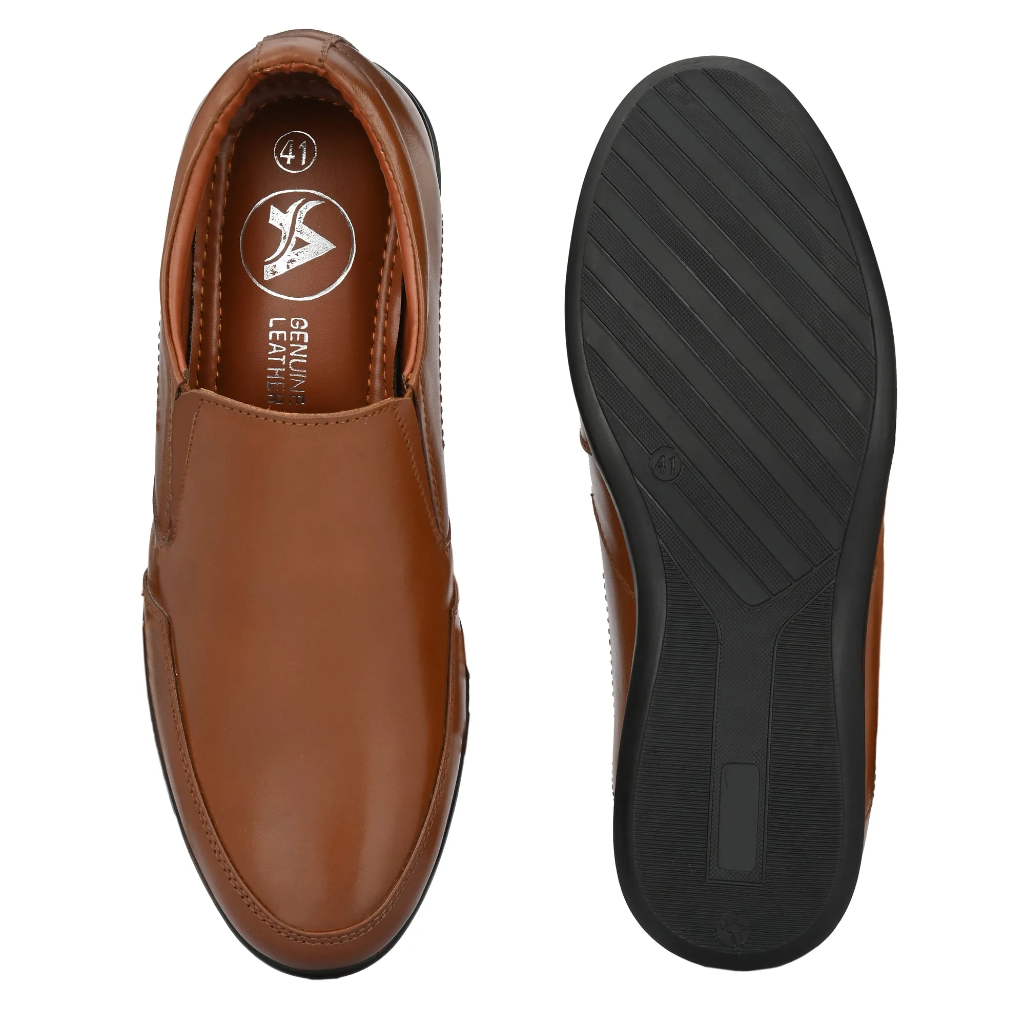 Formal Full Grain Leather Slip Ons