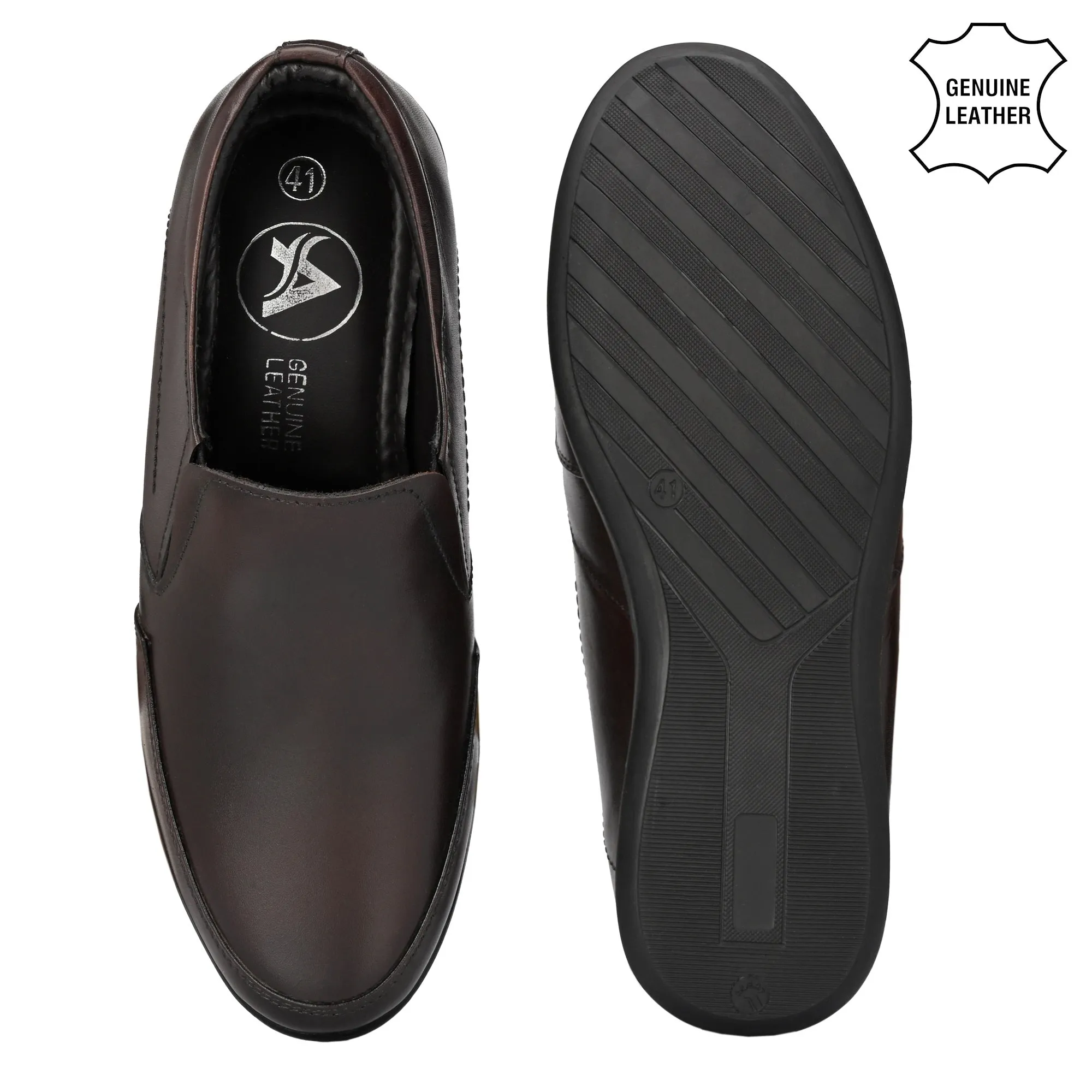 Formal Full Grain Leather Slip Ons