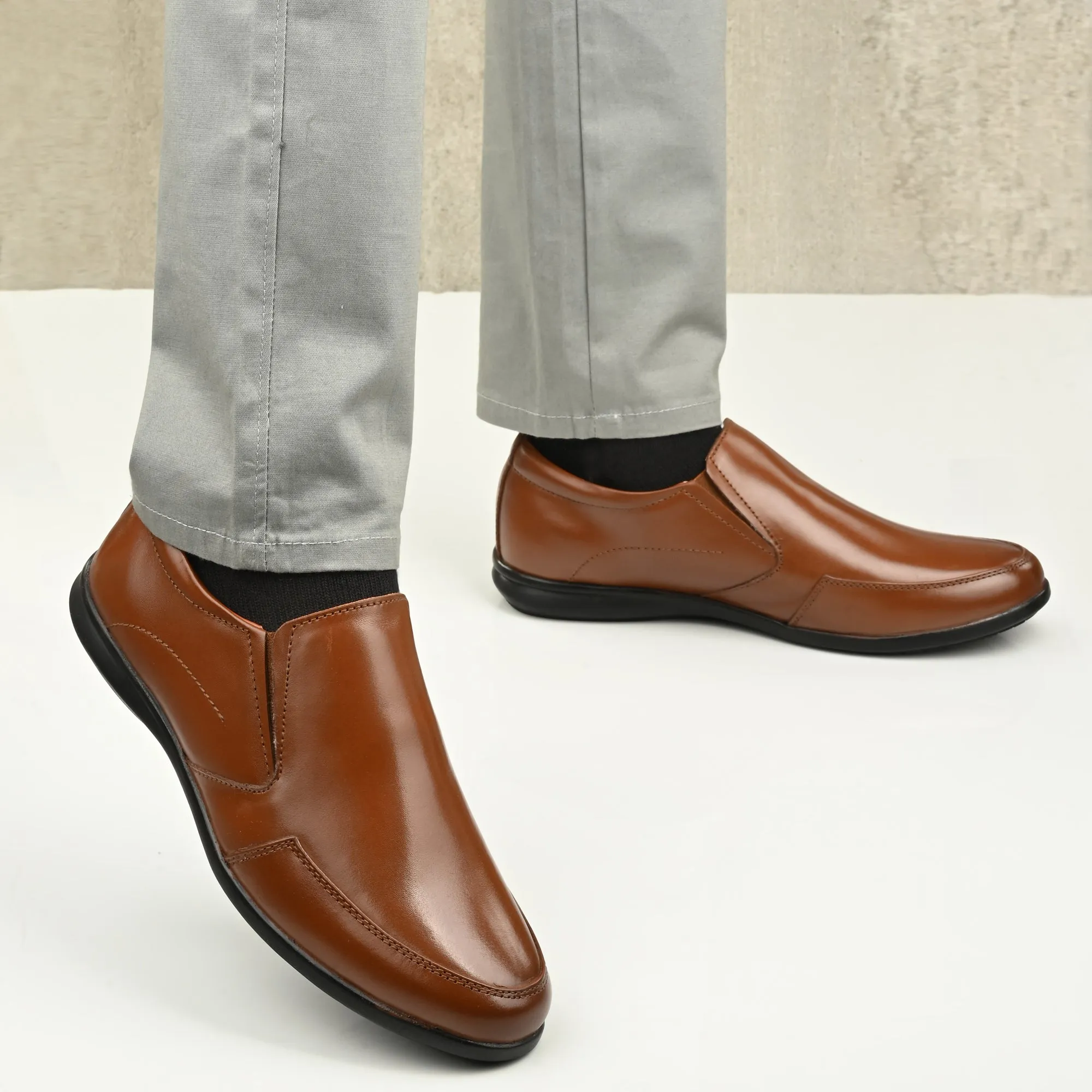 Formal Full Grain Leather Slip Ons