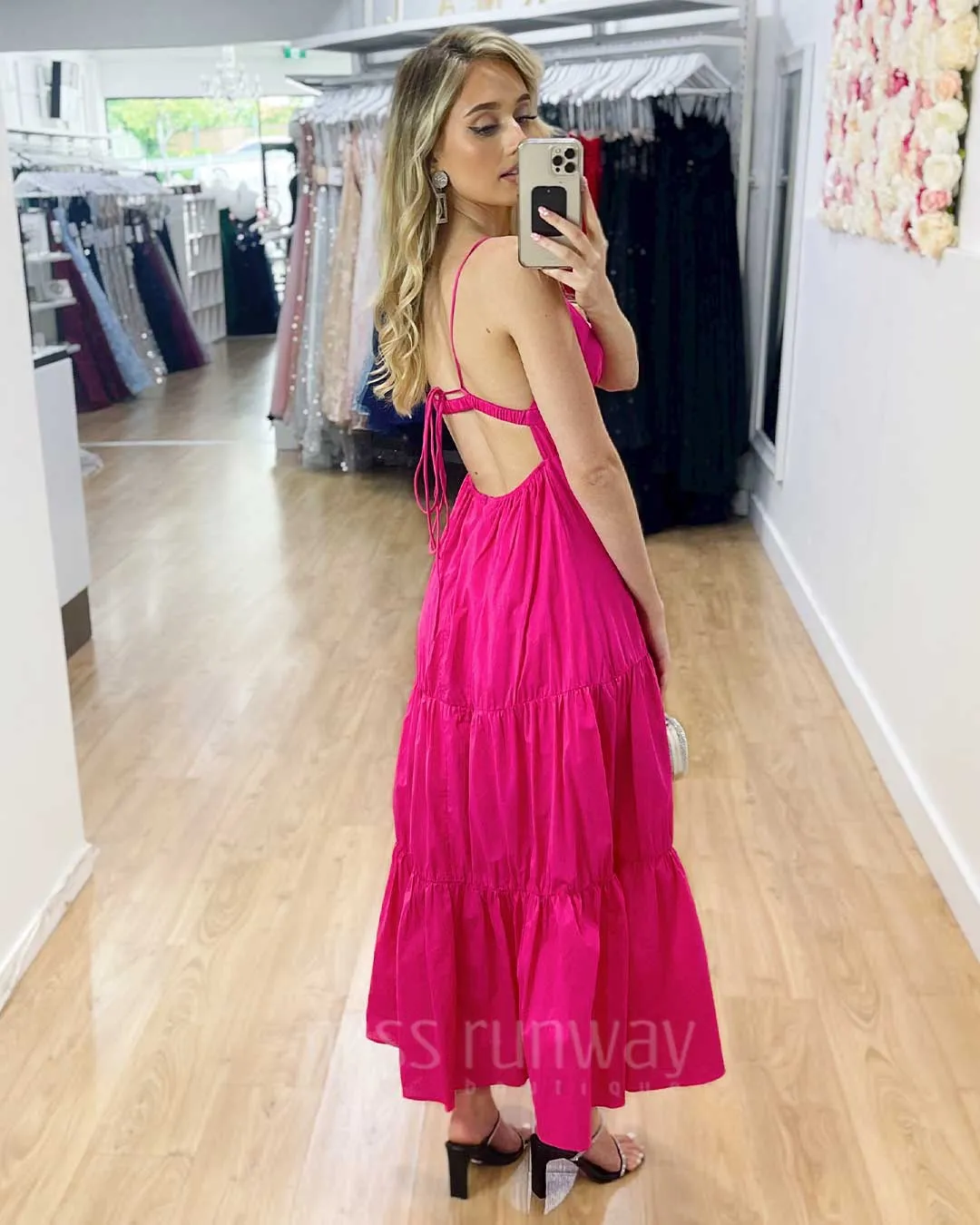 Gabby Maxi Dress - Hot Pink