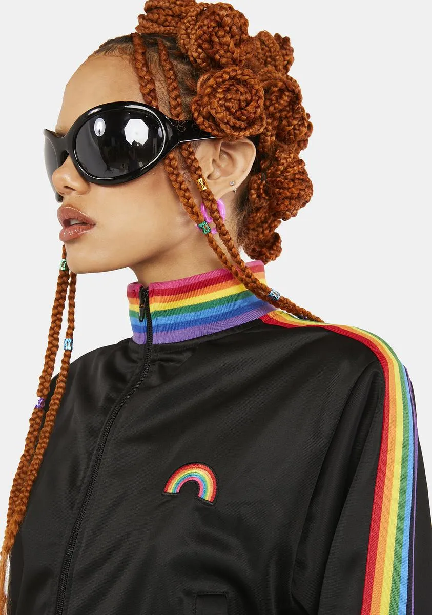 Get Funky Striped Track Jacket